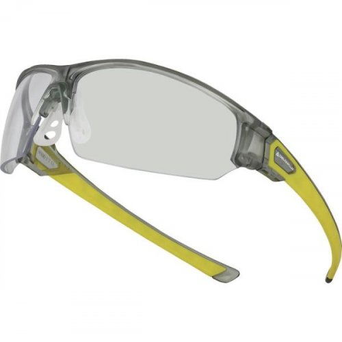 ASO CLEAR - Okulary z poliwęglanu, zauszniki z dwóch tworzyw poliwęglan/TPR: giętkie i antypoślizgowe, sportowy wygląd.
