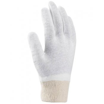COREY - Rękawice bawełniane białe kosmetyczne  A3003 - min. 12 par - 7, 8, 9, 10.