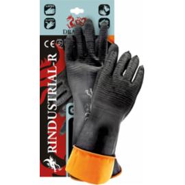 RINDUSTRIAL-R - Rękawice ochronne wykonane z gumy z przedłużonym mankietem - 11 (35 cm)-11 (60 cm)