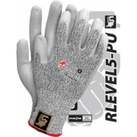 RLEVEL5-PU - Rękawice ochronne wykonane z mieszanki włókna szklanego i przędzy UHMWPE (ścieg 13) - 6-10