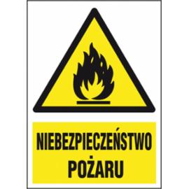 ZZ-14P-3 - Znak ochrony PPOŻ Niebezpieczeństwo pożaru - 220x300