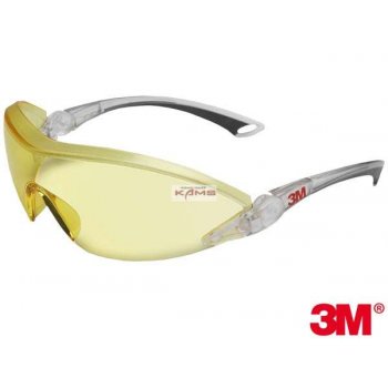 3M-OO-2840 - okulary ochronne, poliwęglanowe soczewki, filtr UV, regulowany kąt nachylenia - 2 kolory.