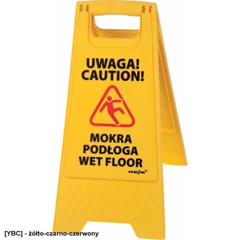 SIGN-SLFL potykacz - stojak - śliska mokra podłoga WERSJA ANGIELSKA - 23.5 cm x 61.5 cm.