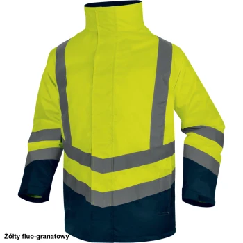 OPTIMUM3 - KURTKA OSTRZEGAWCZA 5 W 1 Z POLIESTRU OXFORD POWLEKANEGO PU - 2 kolory - S-5XL