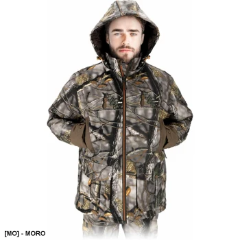 BULL - męska kurtka ocieplana kołnierz stójka trwała wygodna pikowana podszewka odpinany kaptur 5 kieszeni wentylacja pod pachami regulacja rękawów - M-3XL