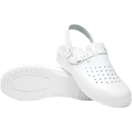 BMKLADZ2PASDAM - skórzane klapki damskie, buty zawodowe medyczne lub gastronomi damskie - 3 kolory - 35-41.