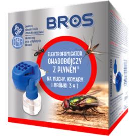 BROS-ELEKTRO - elektrofumigator z płynem o szerokim spektrum działania do zwalczania much komarów mrówek.