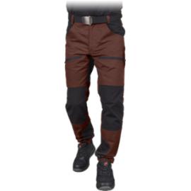 HOBBER - spodnie ochronne do pasa HOBBER, 6 kieszeni, guma tył pasa, ściągacze dół nogawek + rzep zapięcie, 65% poliester, 35% bawełna canvas, 240 g/m² - 3 kolory - 46-60.