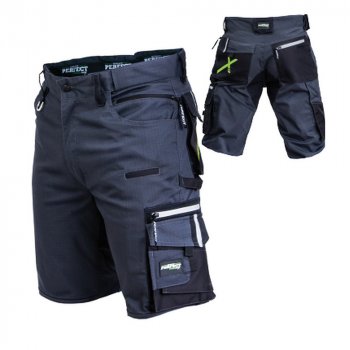Krótkie Spodnie robocze Professional Flex Line, RIPSTOP, suwak YKK, ODBLASKI 3M - S-3XL.