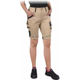 LH-SAND-TS - Damskie spodnie ochronne do pasa SAND z krótkimi nogawkami, 4 kieszenie, pętelki, 97% bawełna, 3% spandex, 180 g/m2, Cordura - S-3XL