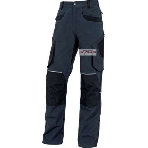 M0PA2 - spodnie robocze MACH z bawełny i elastanu, 12 kieszeni, odblaski - 2 kolory - S-3XL.