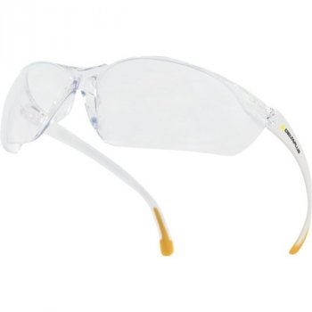 MEIA CLEAR - Jednoczęściowe okulary zintegrowany nosek i zauszniki z poliwęglanu, antypoślizgowe zauszników z PVC.