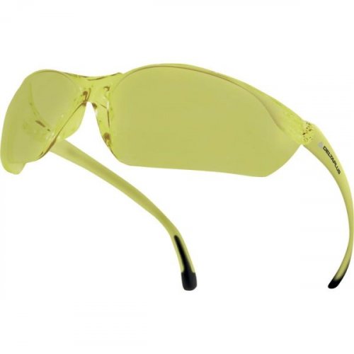MEIA YELLOW - Jednoczęściowe okulary zintegrowany nosek i zauszniki z poliwęglanu, antypoślizgowe zauszników z PVC.