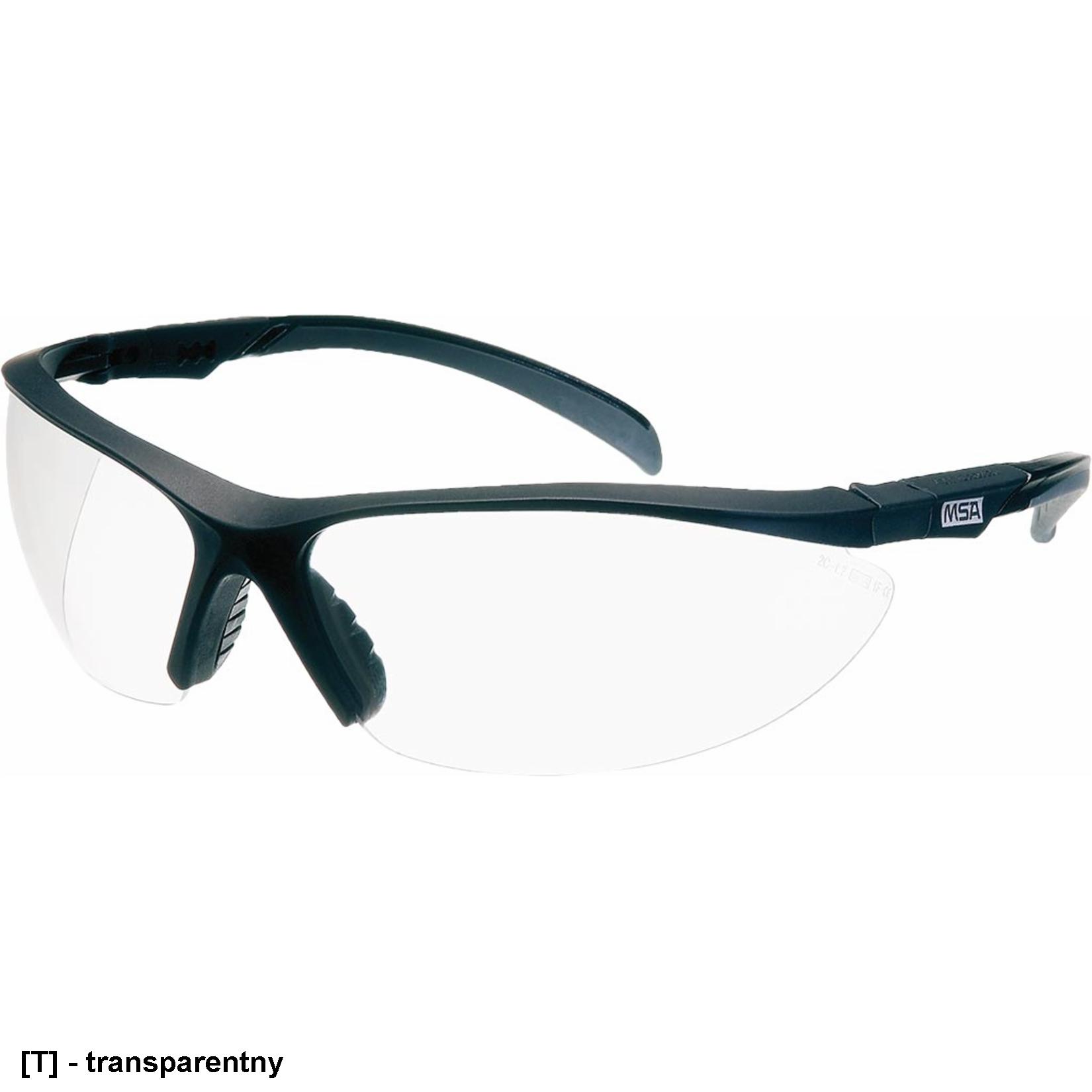 MSA-OO-PER1320-F - okulary ochronne, zakrzywiony panoramiczny kształt soczewek.