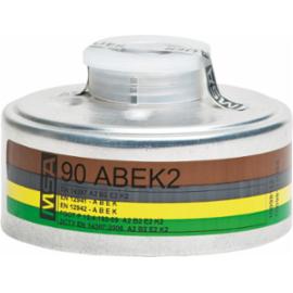 MSA-PO-A2B2E2K2 - Pochłaniacz wymienny 90 ABEK 2 do półmasek i masek pełnotwarzowych z złączem gwintowym