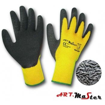 RdragY - Rękawice dziane ocieplane, kolor żółty fluorescencyjny, grube zimowe - 9,10,11.