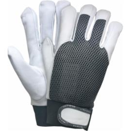 RLTOPER-SILVER - Rękawice ochronne wykonane z wysokiej jakości skóry koziej - 7-10