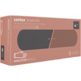 RMM-SANTEX-PF - Rękawice lateksowe diagnostyczne - bezpudrowe 100 szt. - S,M,L.