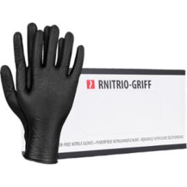 RNITRIO-GRIFF - Rękawice nitrylowe w kolorze czarnym - bezpudrowe - S-XL