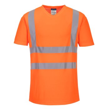 S179 - T-shirt w serek ze wstawkami z siatki- 2 kolory - S-4XL