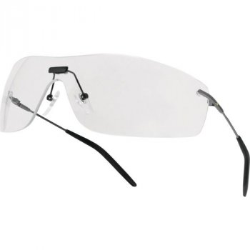 SALINA CLEAR - Jednoczęściowe ultralekkie okulary z poliwęglanu, metalowa oprawka, antypoślizgowe.