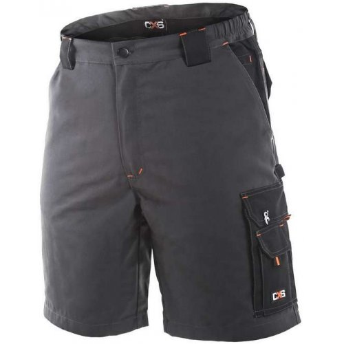 SIRIUS- krótkie męskie spodnie monterskie z wieloma wielofunkcyjnymi kieszonkami - 48-62.