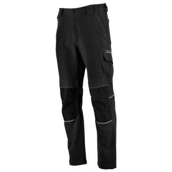 STINGER - lekkie wygodne przewiewne spodnie robocze do pasa, wiele praktycznych kieszeni i na nakolanniki elemrnty odblaskowe 94% poliester, 6% elastan Oxford 300D - 2 kolory - S-4XL 