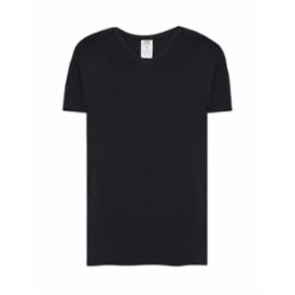 T-Shirt V-neck JHK TSUA PICO - męska koszulka V-NECK z krótkim rękawem, wzmocniony lycrą, ściągacz, 100% bawena stabilizowana - 5 kolorów - S-2XL