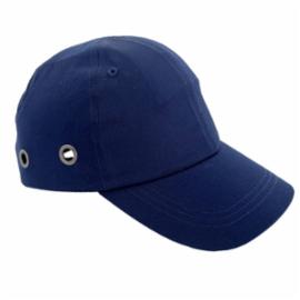 URG-1230 - lekki kask w formie czapki z daszkiem 100% bawełna regulacja rzep ABS BUMPCAP GRANAT - UNI