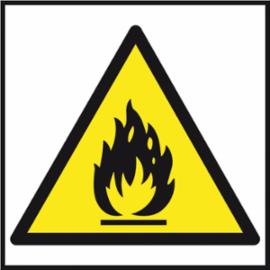 Z-14P - Znak ochrony ppoż. „Niebezpieczeństwo pożaru materiały łatwo zapalne ” - 200x200