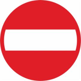 Z-DW110 - Znak na drogach wewnętrznych „Zakaz wjazdu” - 330x330