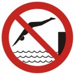 GB037 Zakaz skakania do wody 