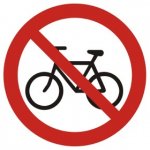 GB021 Zakaz wjazdu na rowerze 