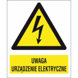 ZZ-10EOA - Znak elektryczny Uwaga urządzenie elektryczne.  - 74X105-210x297