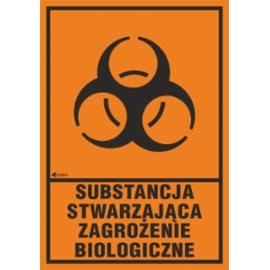 ZZ-130CH1 - Oznakowanie substancji chemicznych Substancja stwarzająca zagrożenie biologiczne - 200x300