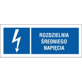 ZZ-16EIB - Znak elektryczny Rozdzielnia średniego napięcia.  - 74X210