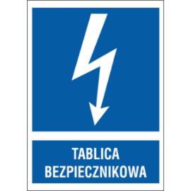 ZZ-17EIA - Znak elektryczny Tablica bezpiecznikowa.  - 210x297-52X74