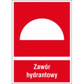 ZZ-27P - Znak ochrony PPOŻ Zawór hydrantowy - 200x300-150x205