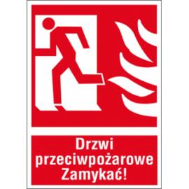 ZZ-29P - Znak ochrony PPOŻ Drzwi przeciwpożarowe - 150x205-200x300