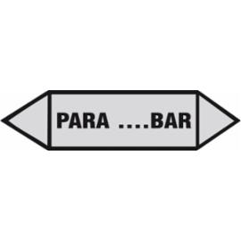 ZZ-2K1 - Oznakowanie rurociągów Para…bar - 40x120-25x75