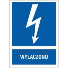 ZZ-4EIA - Znak elektryczny Wyłączono.  - 74X105-210x297