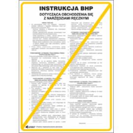 ZZ-IB11 - Instrukcja BHP i PPOŻ BHP dotycząca obchodzenia się z narzędziami ręcznymi - 250x350