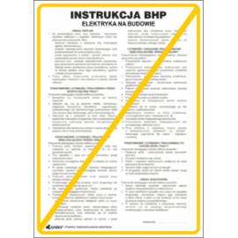 ZZ-IBB11 - Instrukcja BHP i PPOŻ BHP elektryka na budowie - 250x350