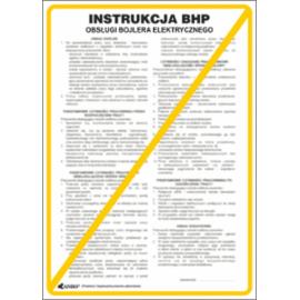 ZZ-IBB22 - Instrukcja BHP i PPOŻ BHP obsługi elektrycznego podgrzewacza wody (bojlera) - 250x350