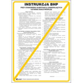 ZZ-IBN25 - Instrukcja BHP i PPOŻ BHP przy stosowaniu substancji zawierających czynniki rakotwórcze - 250x350