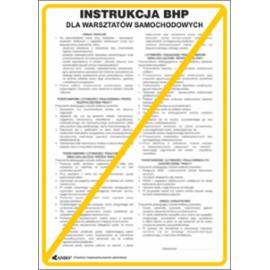 ZZ-IBS01 - Instrukcja BHP i PPOŻ BHP dla warsztatów samochodowych (ogólna) - 250x350