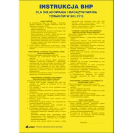 ZZ-IBT15 - Instrukcja BHP i PPOŻ BHP dla składowania i magazynowania towarów w sklepie - 250x350
