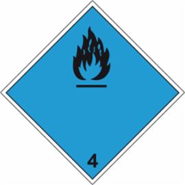 ZZ-T11 - Oznakowanie substancji niebezpiecznych w transporcie Materiały wydzielające zapalne gazy przy zetknięciu z wodą - 300x300