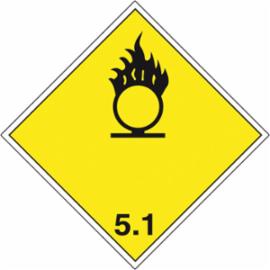 ZZ-T6 - Oznakowanie substancji niebezpiecznych w transporcie Materiały utleniające stwarzające niebezpieczeństwo pożaru - 300x300